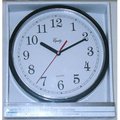 Equity By La Crosse Equity By La Crosse 8.25in. Black Frame Quartz Wall Clock  25013 25013